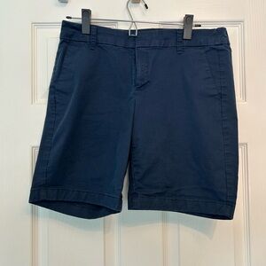 J. Crew Women's Frankie 9” Navy Bermuda Shorts
